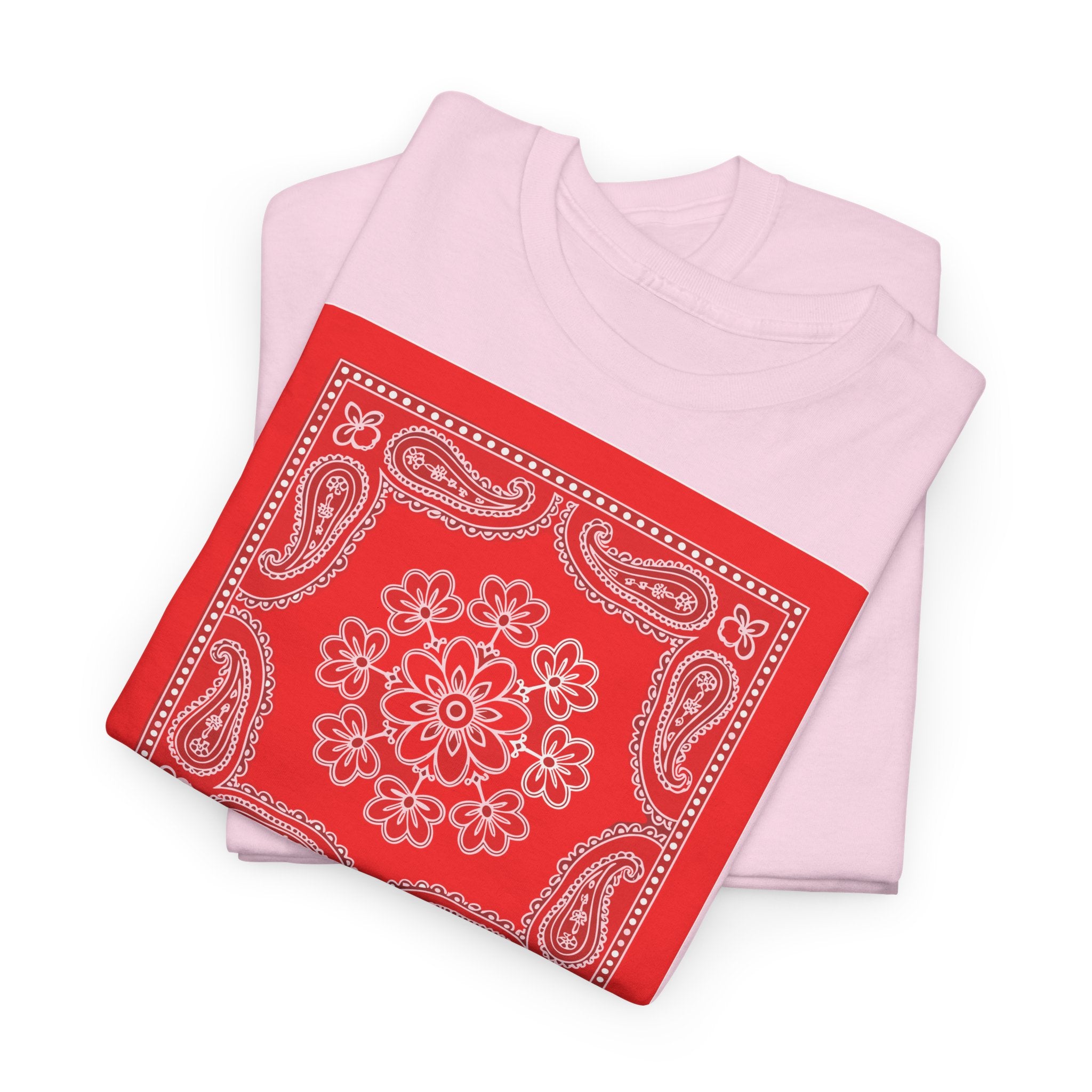 Red Bandana Square T-Shirt - Heat Mess