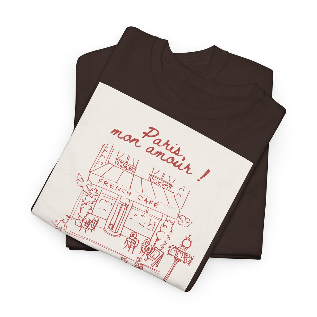 Paris Mon Amour Café T-Shirt - Heat Mess