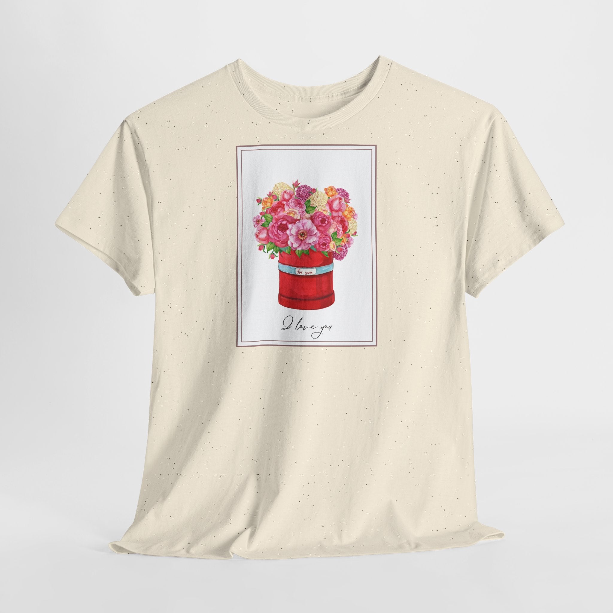 Love Floral I Love You T-Shirt - Heat Mess