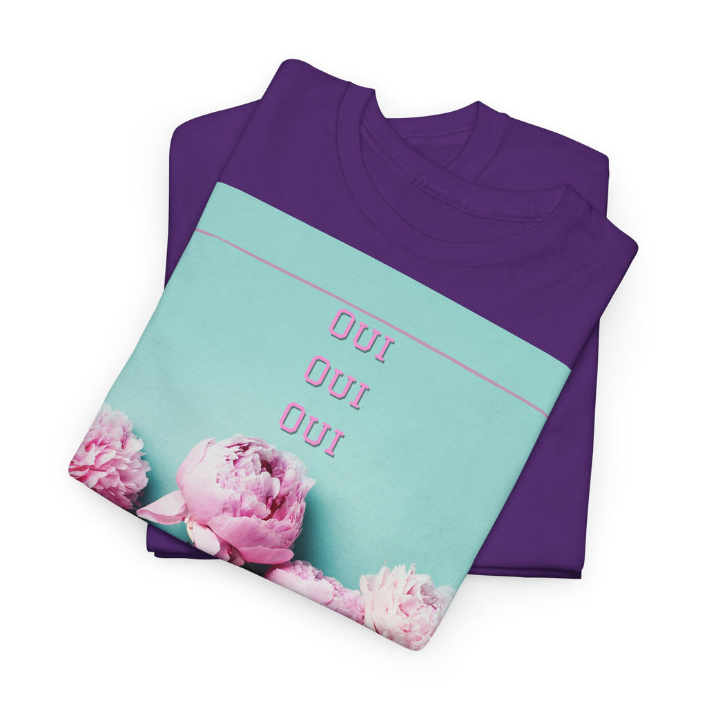 Floral 'Oui Oui' T-Shirt