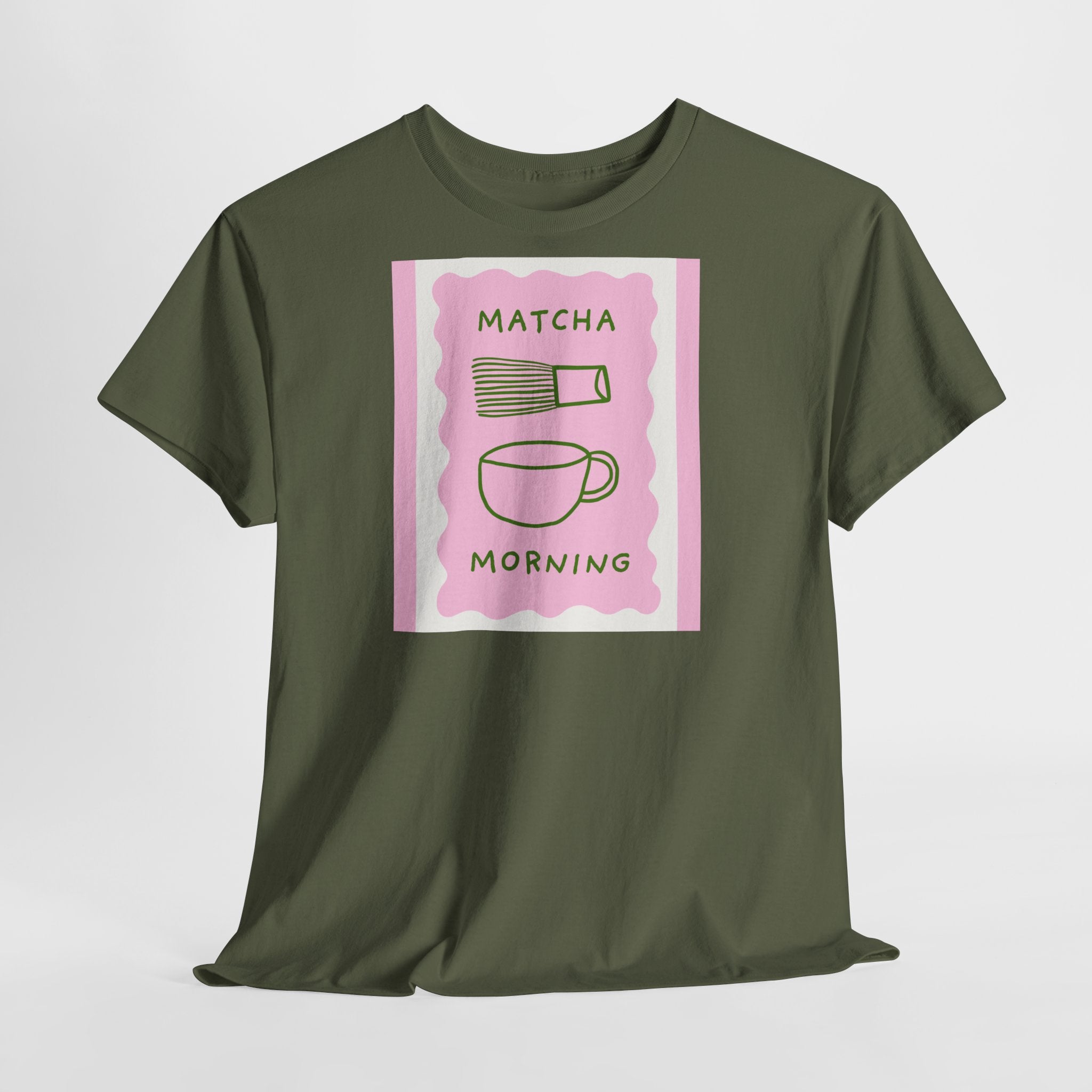 Smart Matcha Morning T-Shirt - Heat Mess