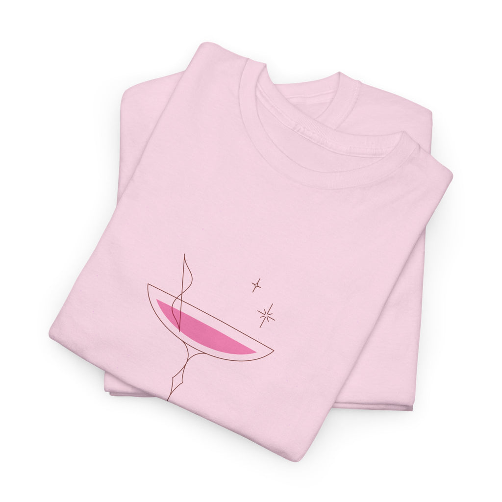 Minimal Pink Martini Tee - Heat Mess