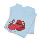 Red Lips & Mushroom Tongue T-Shirt