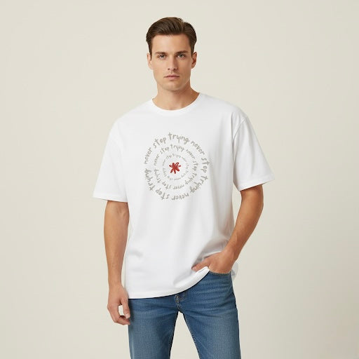 "Never Stop Trying" T-Shirt - Heat Mess