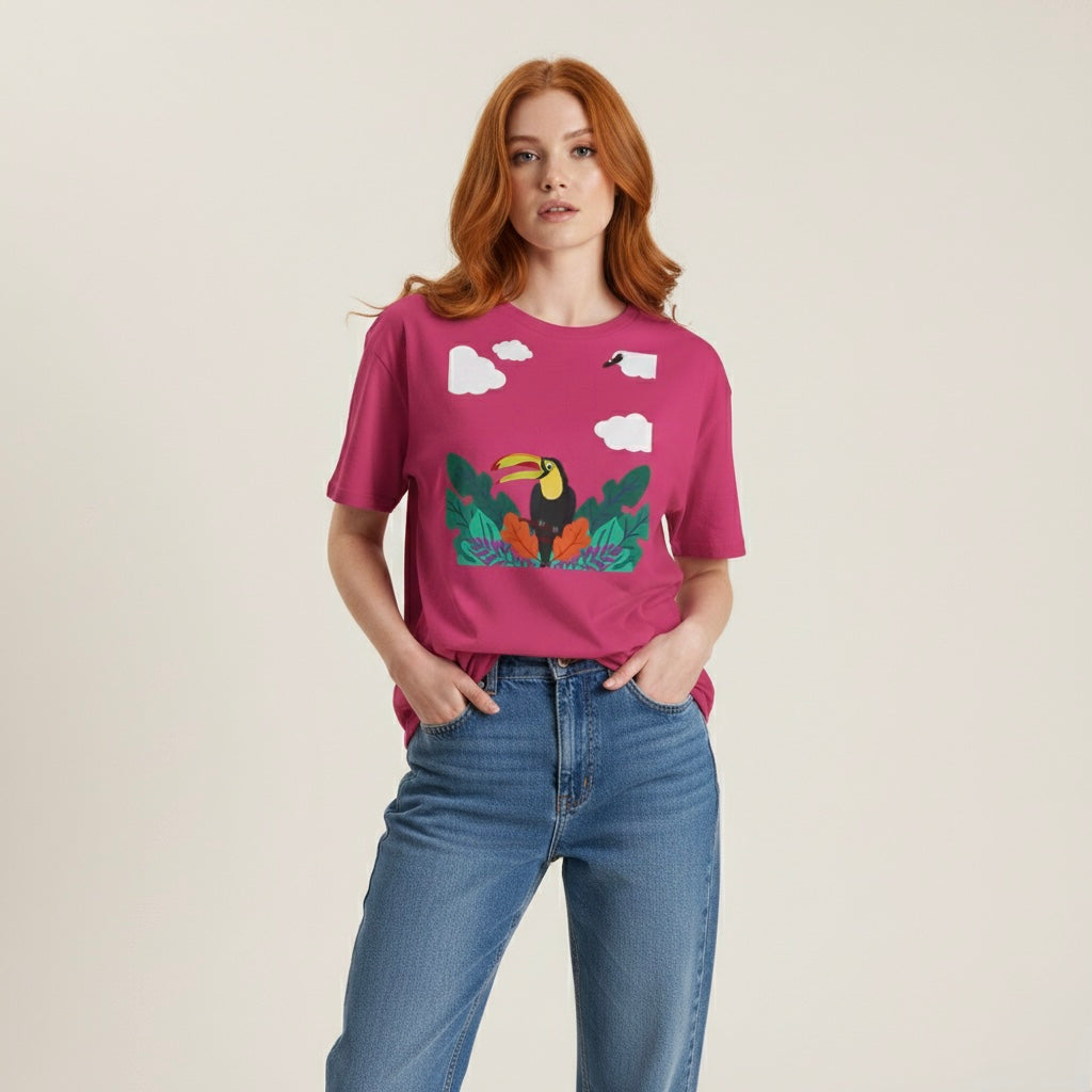 Toucan Tropical Jungle T-Shirt - Heat Mess