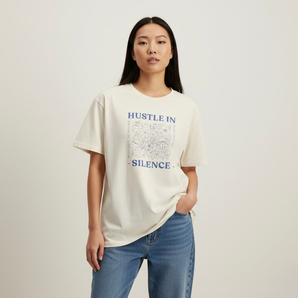 Hustle In Silence T-Shirt - Heat Mess