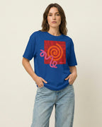 Orange & Pink Abstract Design T-Shirt - Heat Mess