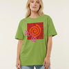 Orange & Pink Abstract Design T-Shirt