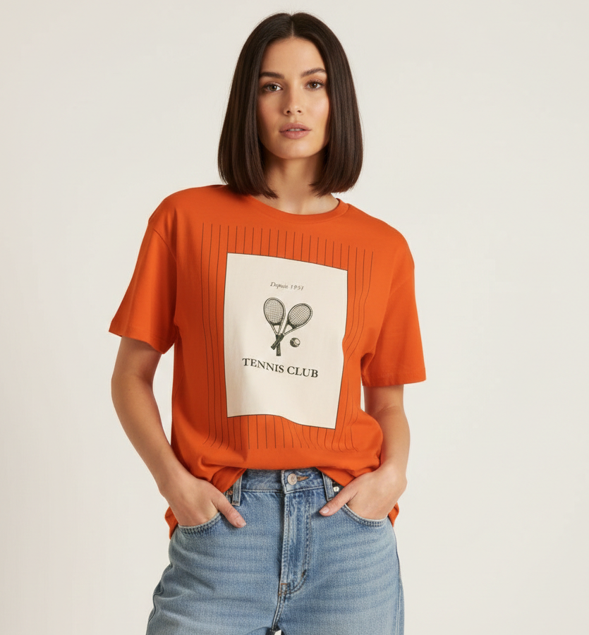 Tennis Club Racket T-Shirt - Heat Mess
