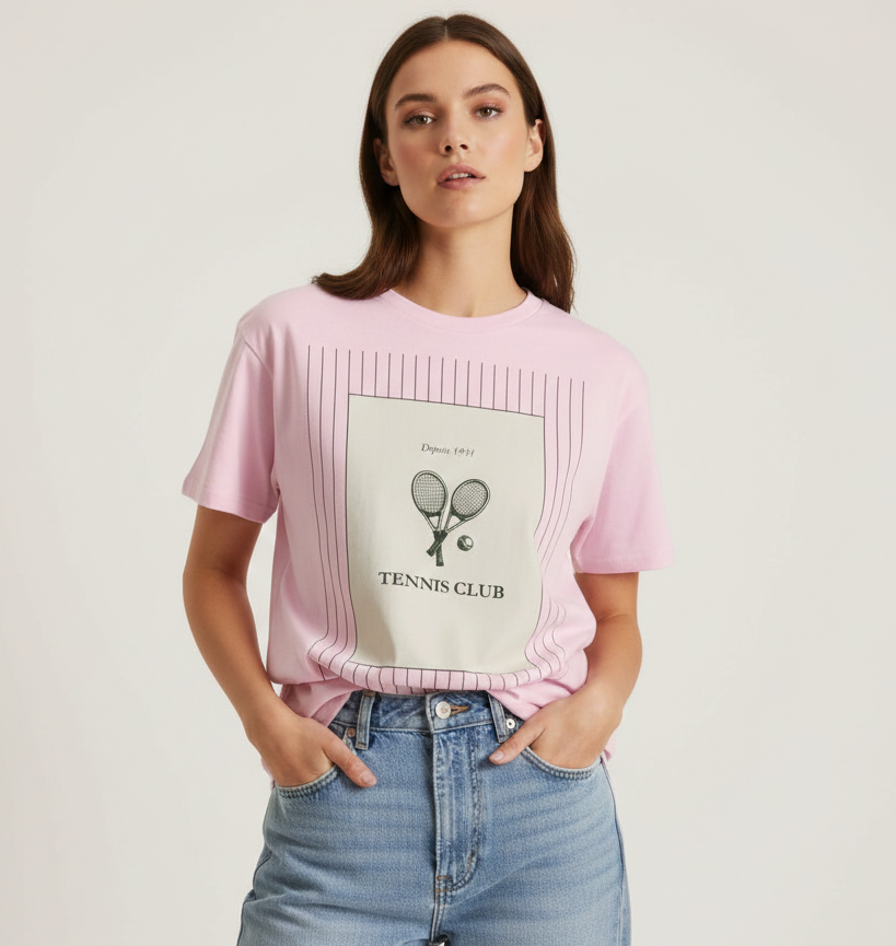 Tennis Club Racket T-Shirt - Heat Mess