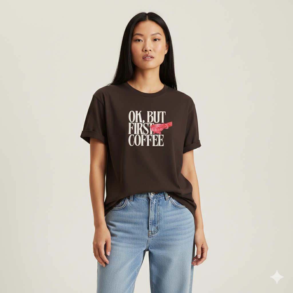 First Coffee T-Shirt - Heat Mess
