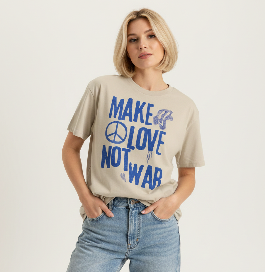 Make Love Not War T-Shirt - Heat Mess