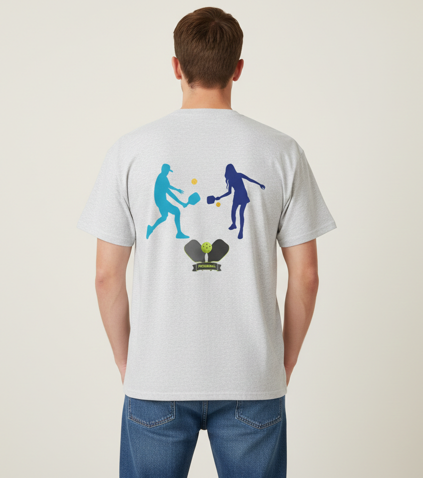 Pickleball Couple T‑Shirt - Heat Mess