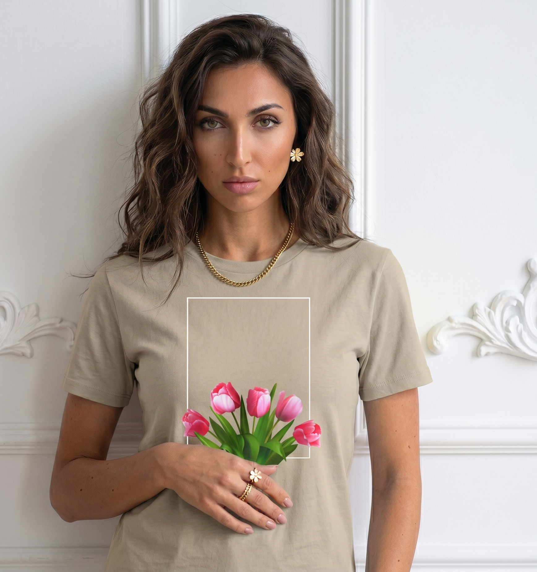 Tulip Bouquet Pink T‑Shirt