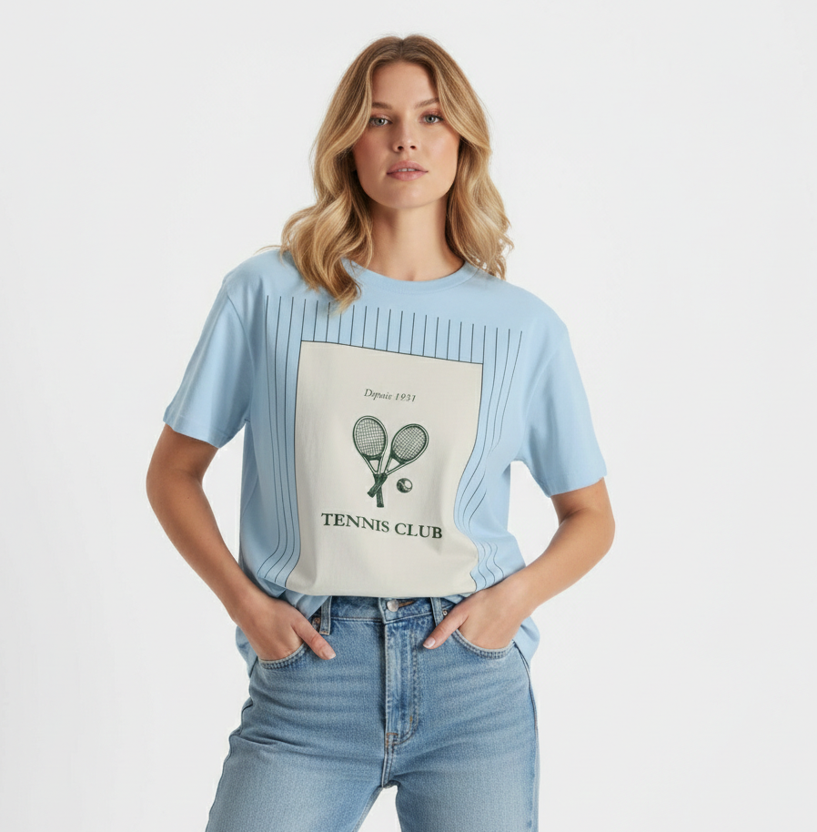Tennis Club Racket T-Shirt - Heat Mess