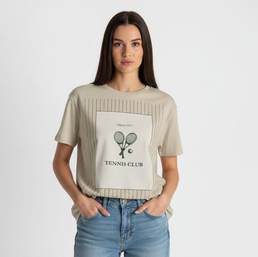 Tennis Club Racket T-Shirt - Heat Mess