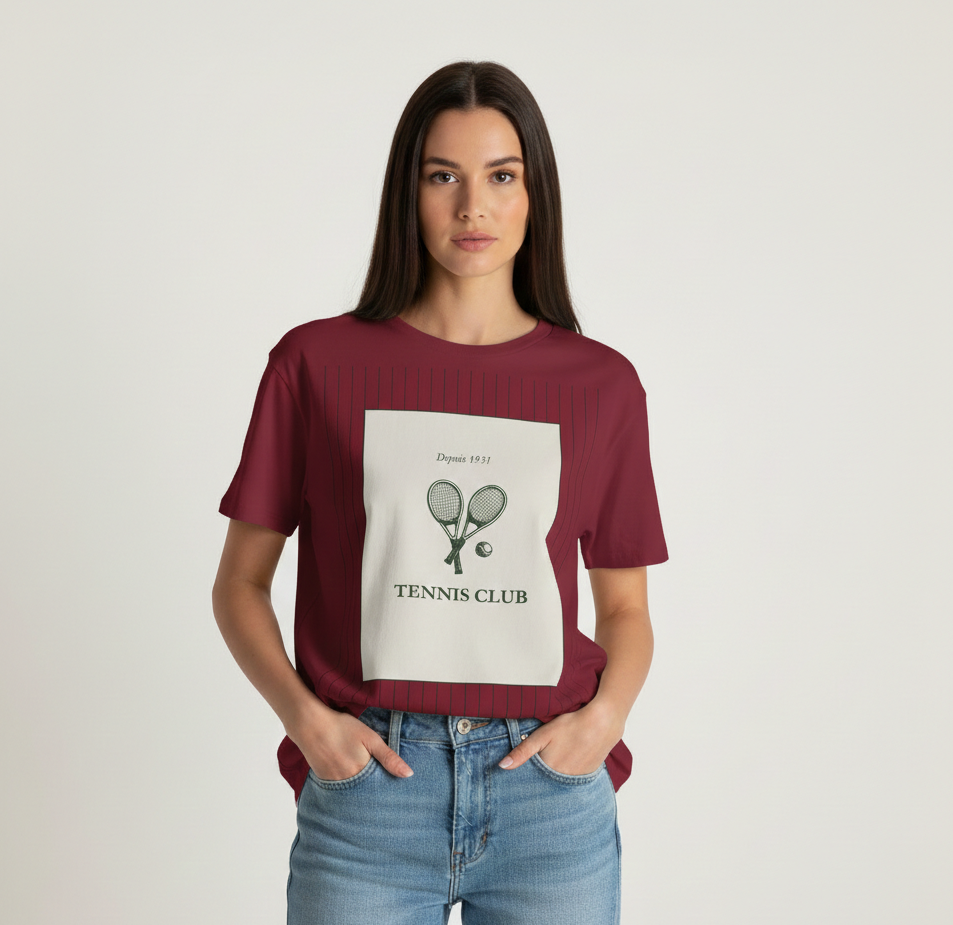 Tennis Club Racket T-Shirt - Heat Mess