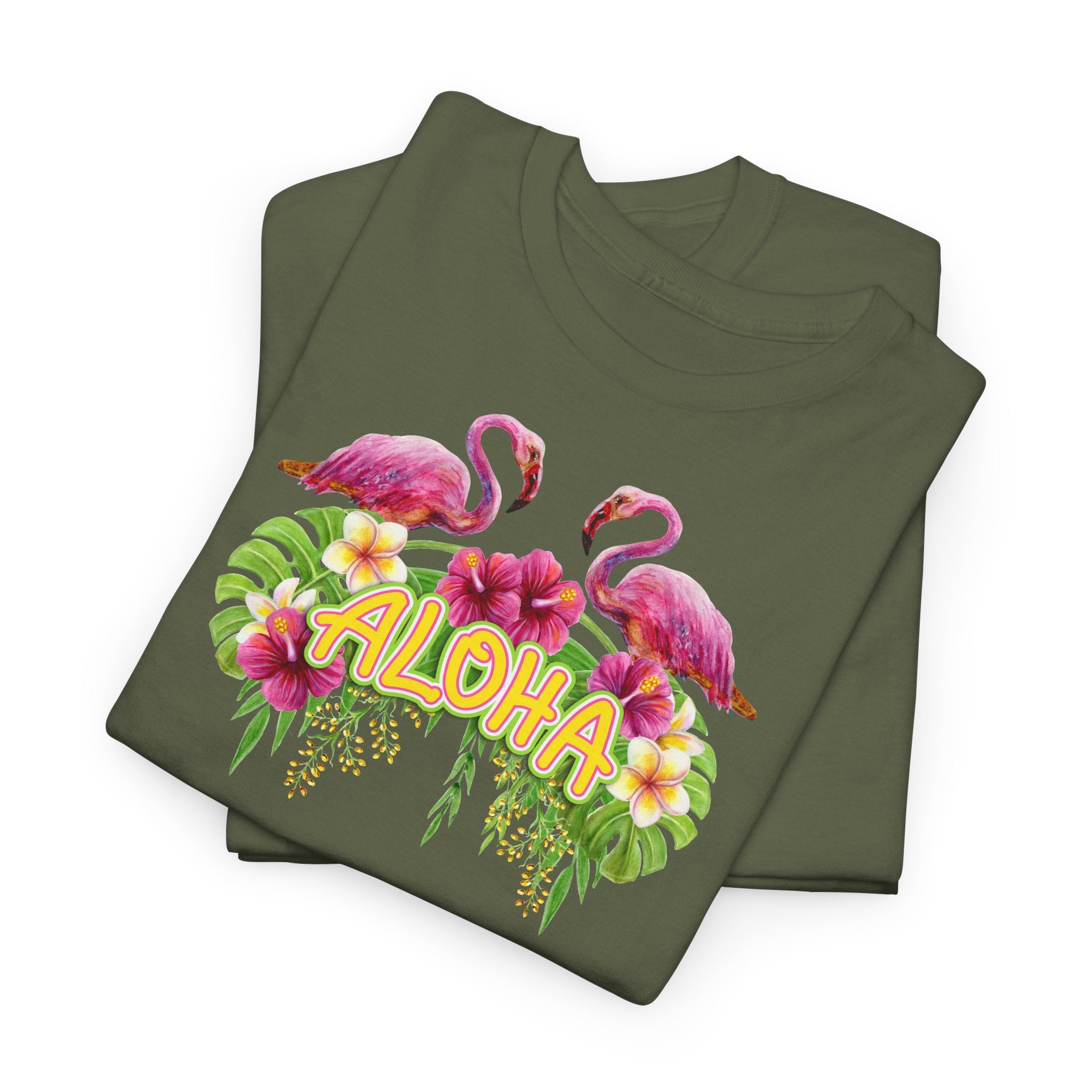 Aloha Flamingo T-Shirt - Heat Mess
