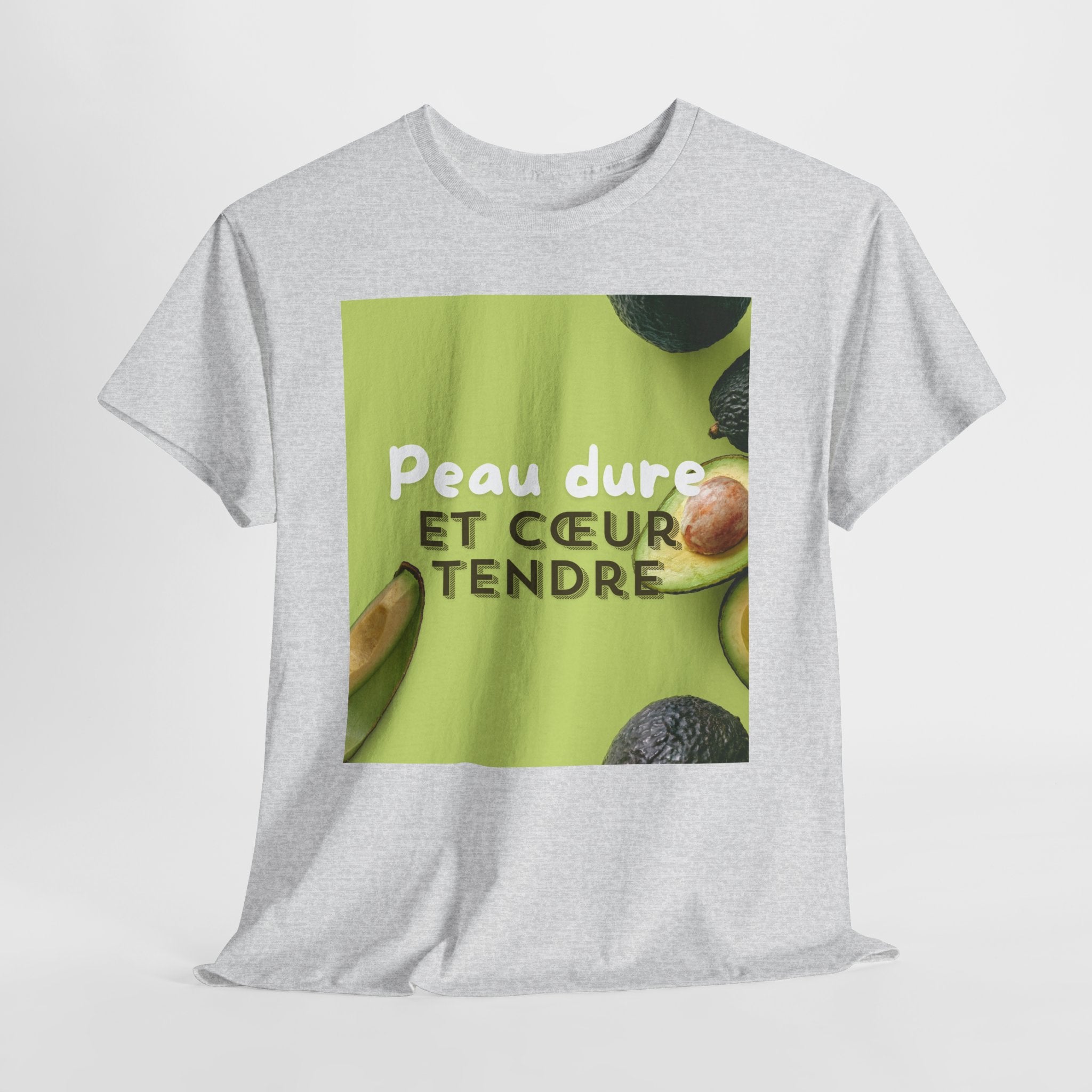 Avocado 'Peau Dure Et Coeur Tendre' Tee - Heat Mess