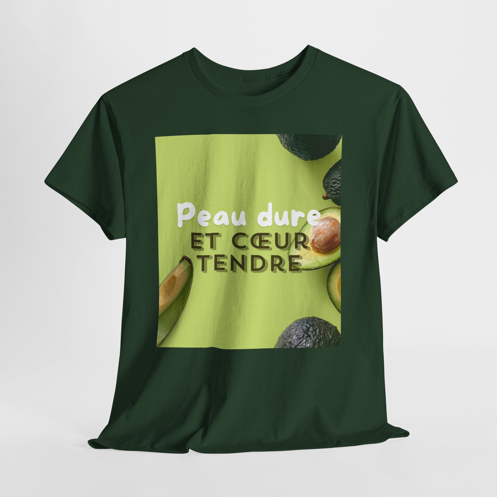 Avocado 'Peau Dure Et Coeur Tendre' Tee - Heat Mess