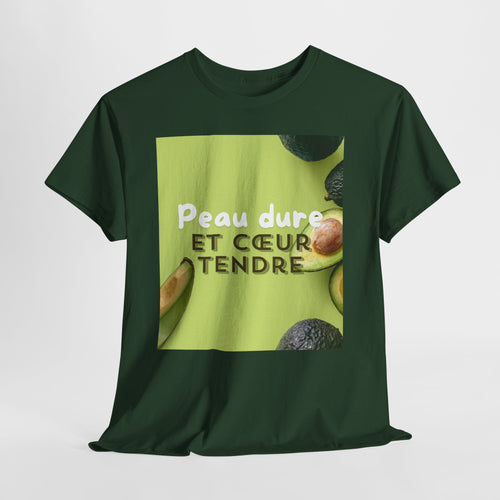 Avocado 'Peau Dure Et Coeur Tendre' Tee - Heat Mess