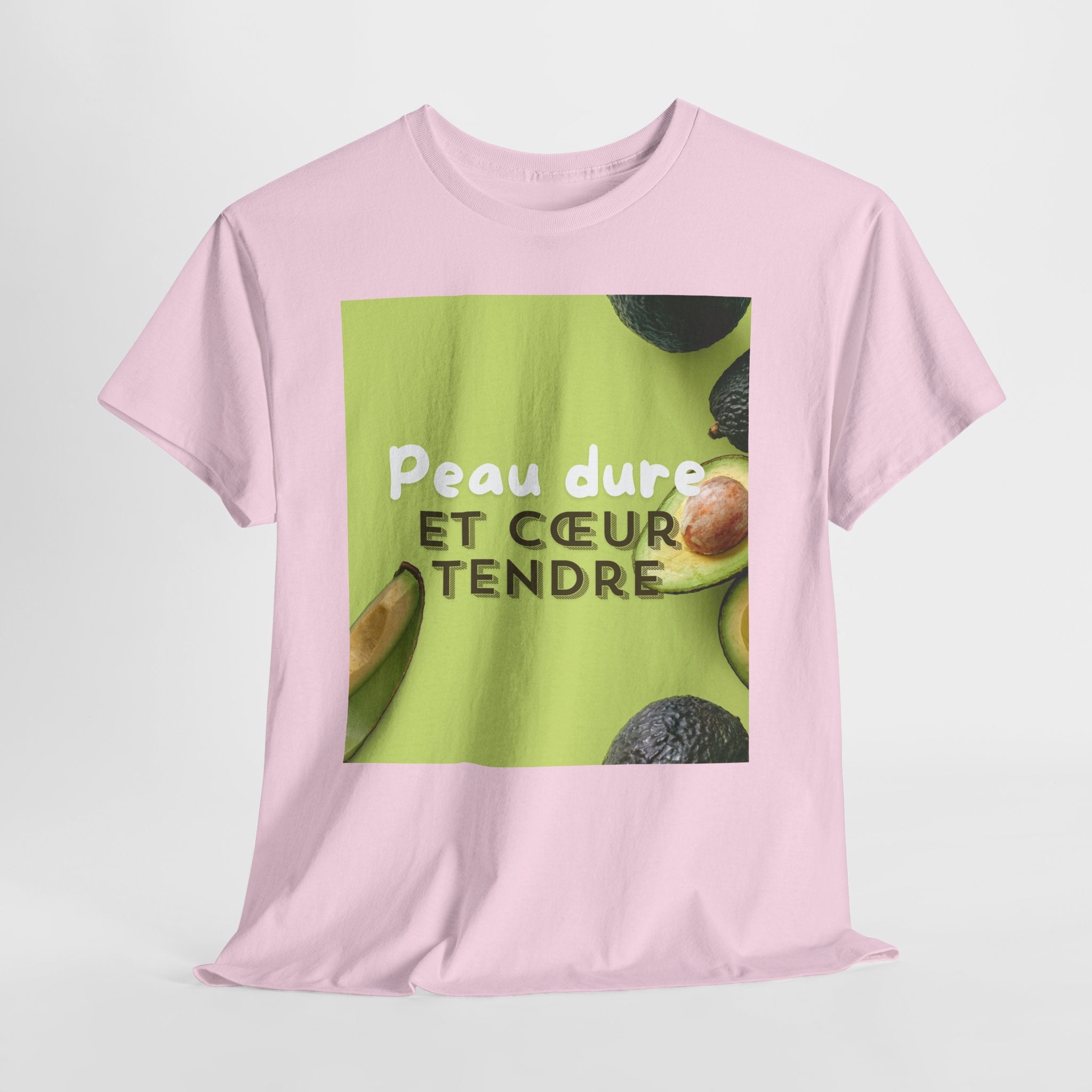 Avocado 'Peau Dure Et Coeur Tendre' Tee - Heat Mess