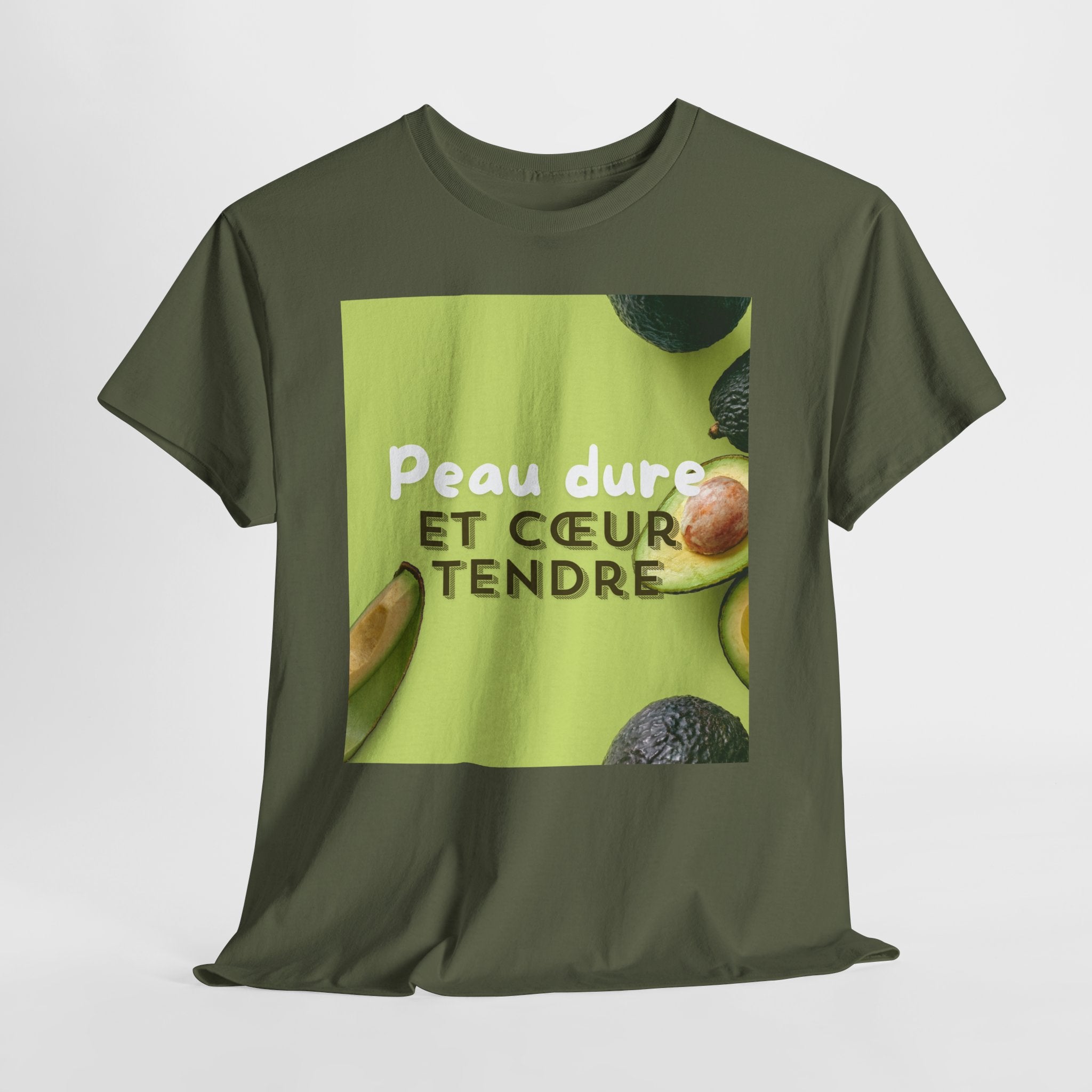 Avocado 'Peau Dure Et Coeur Tendre' Tee - Heat Mess