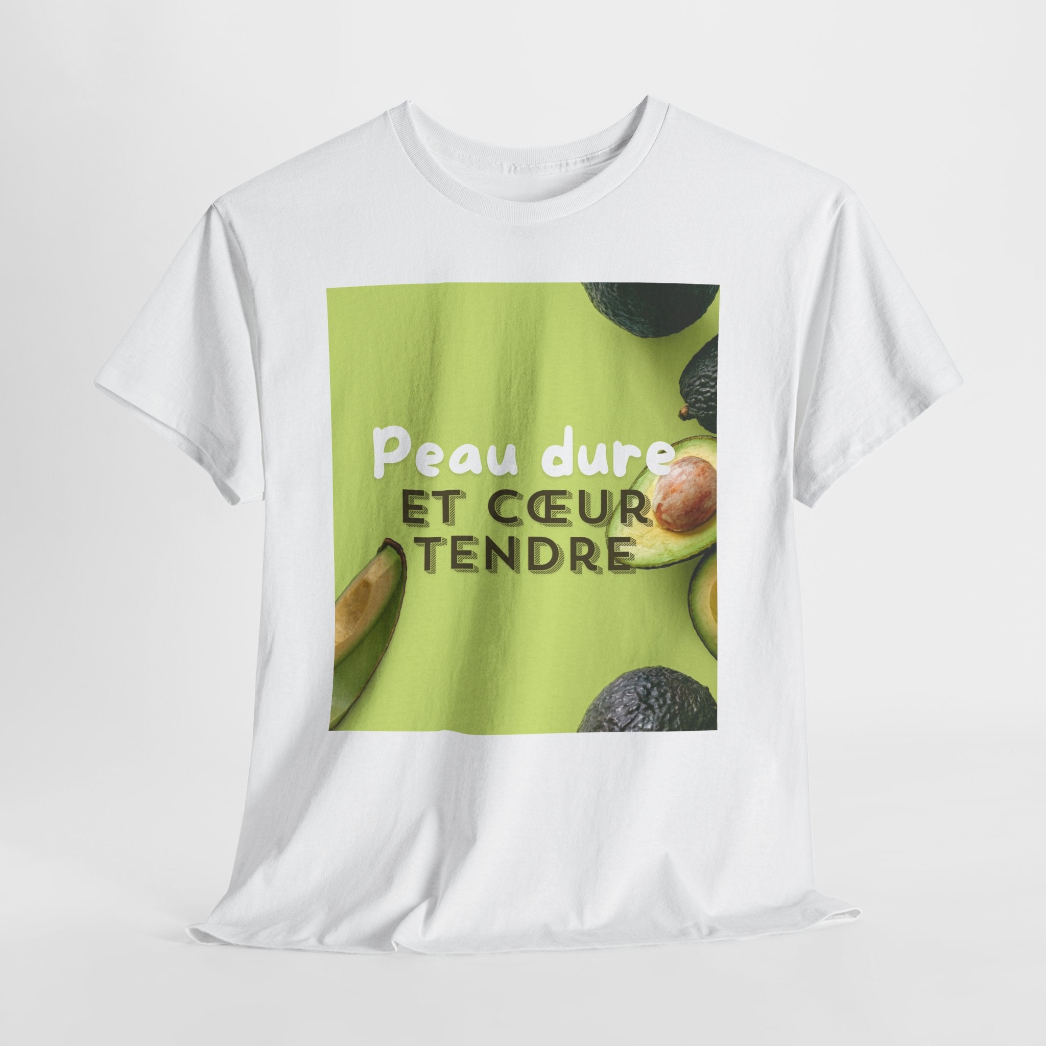 Avocado 'Peau Dure Et Coeur Tendre' Tee - Heat Mess