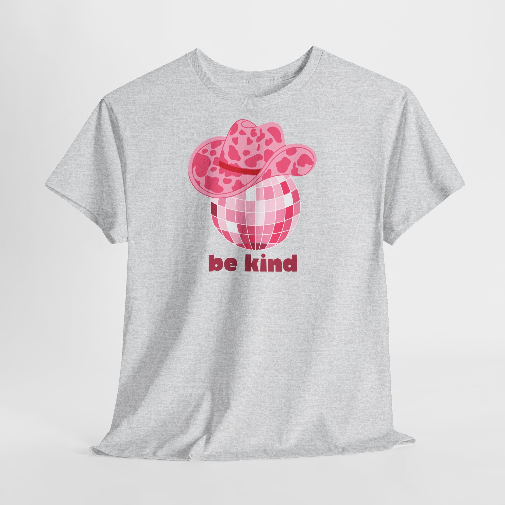 Be Kind Pink Disco Cowgirl T-Shirt - Heat Mess