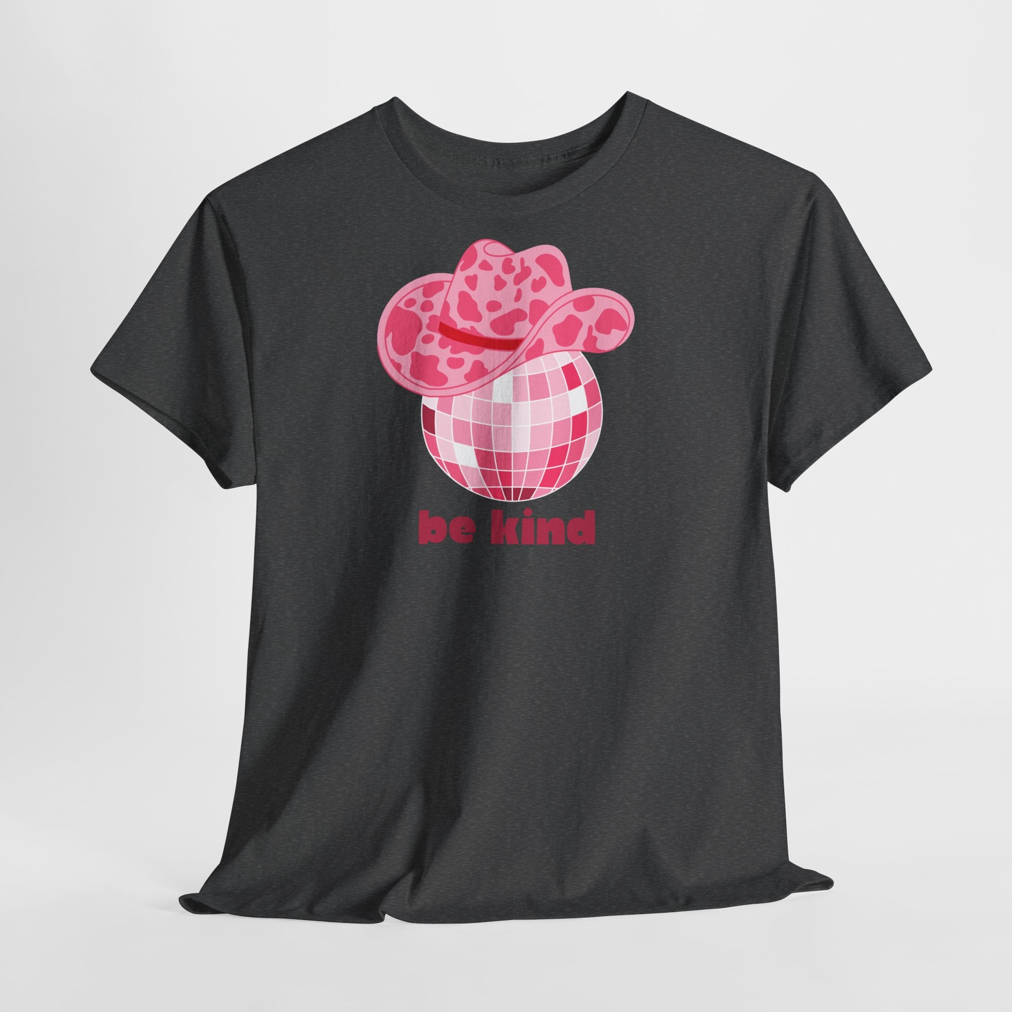 Be Kind Pink Disco Cowgirl T-Shirt - Heat Mess