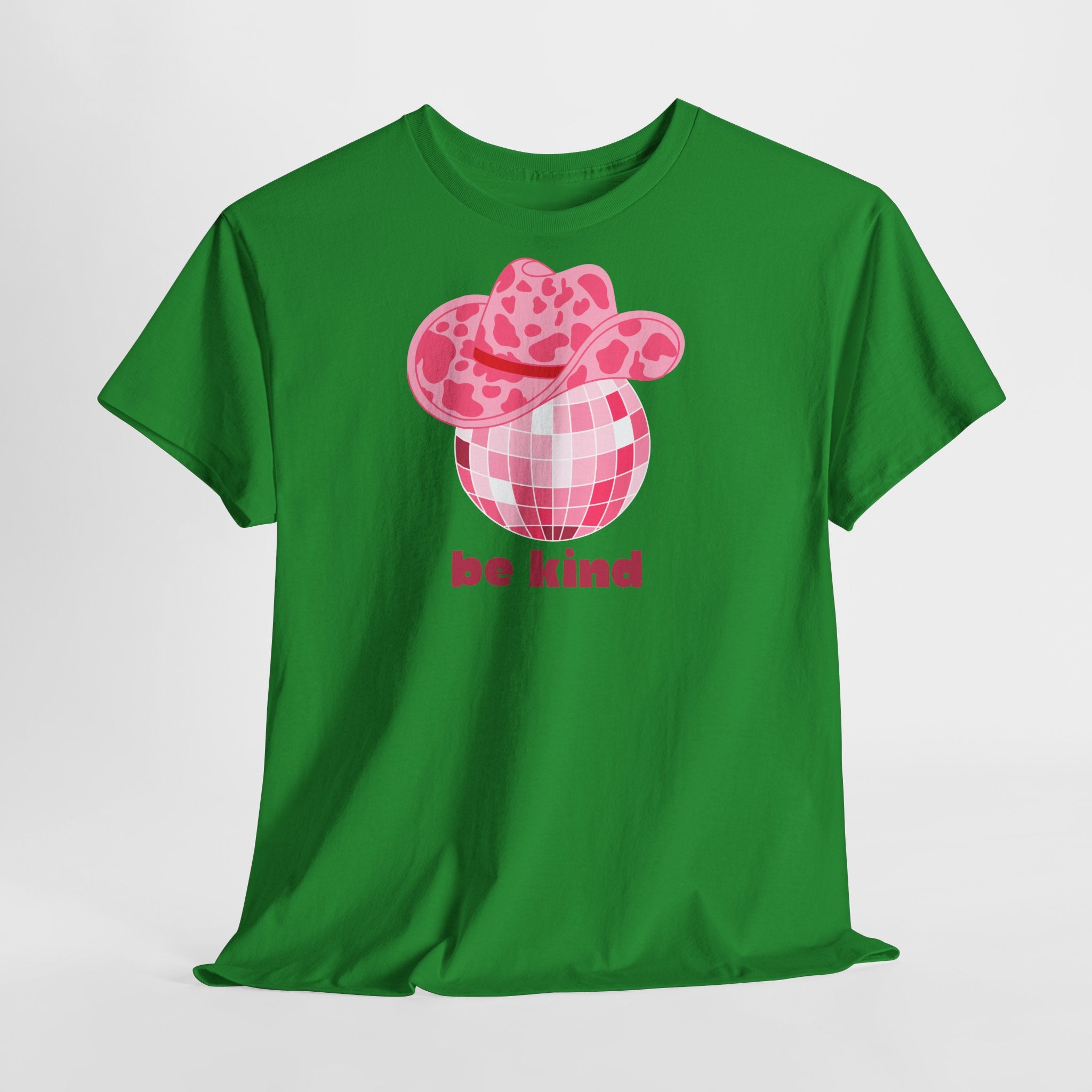 Be Kind Pink Disco Cowgirl T-Shirt - Heat Mess