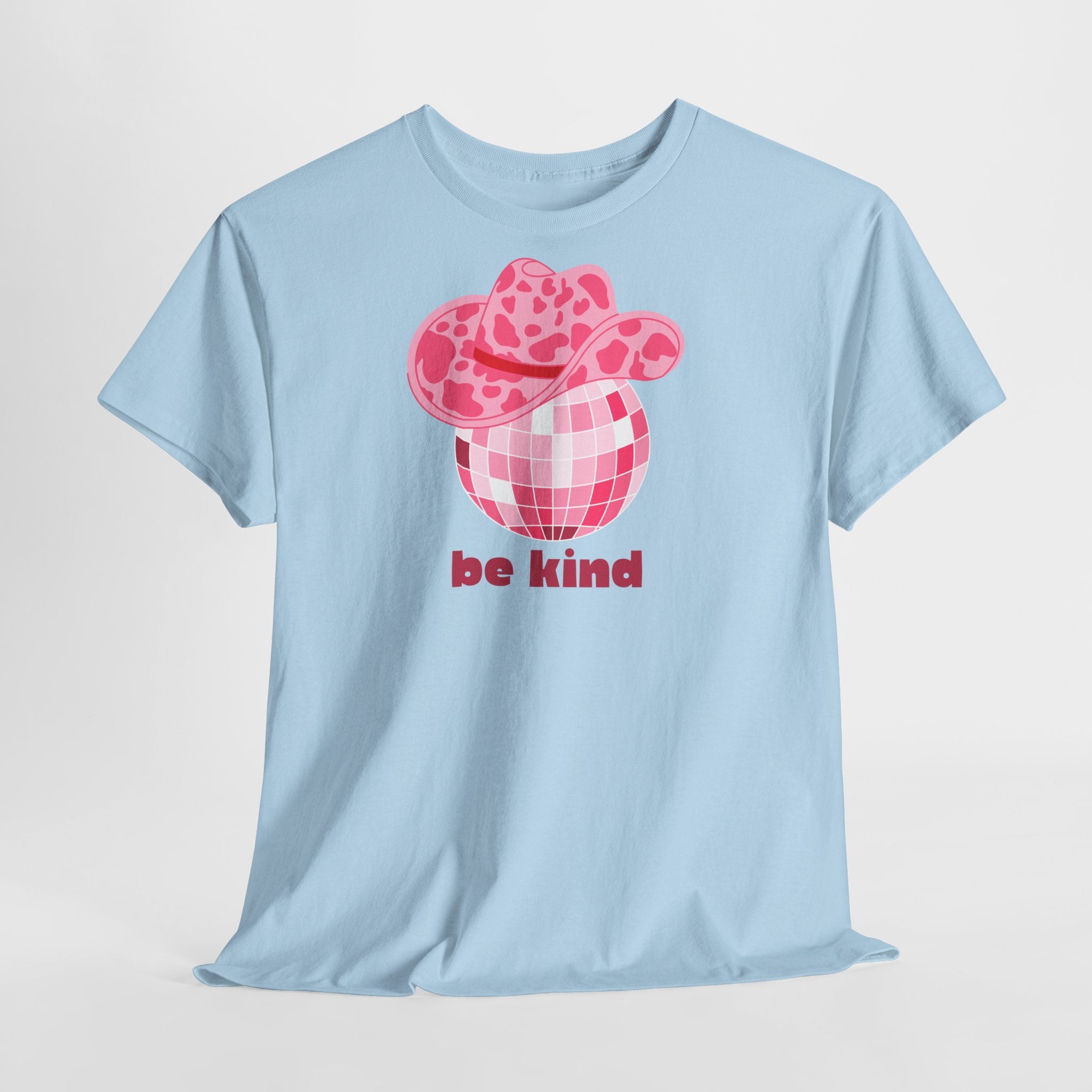 Be Kind Pink Disco Cowgirl T-Shirt - Heat Mess