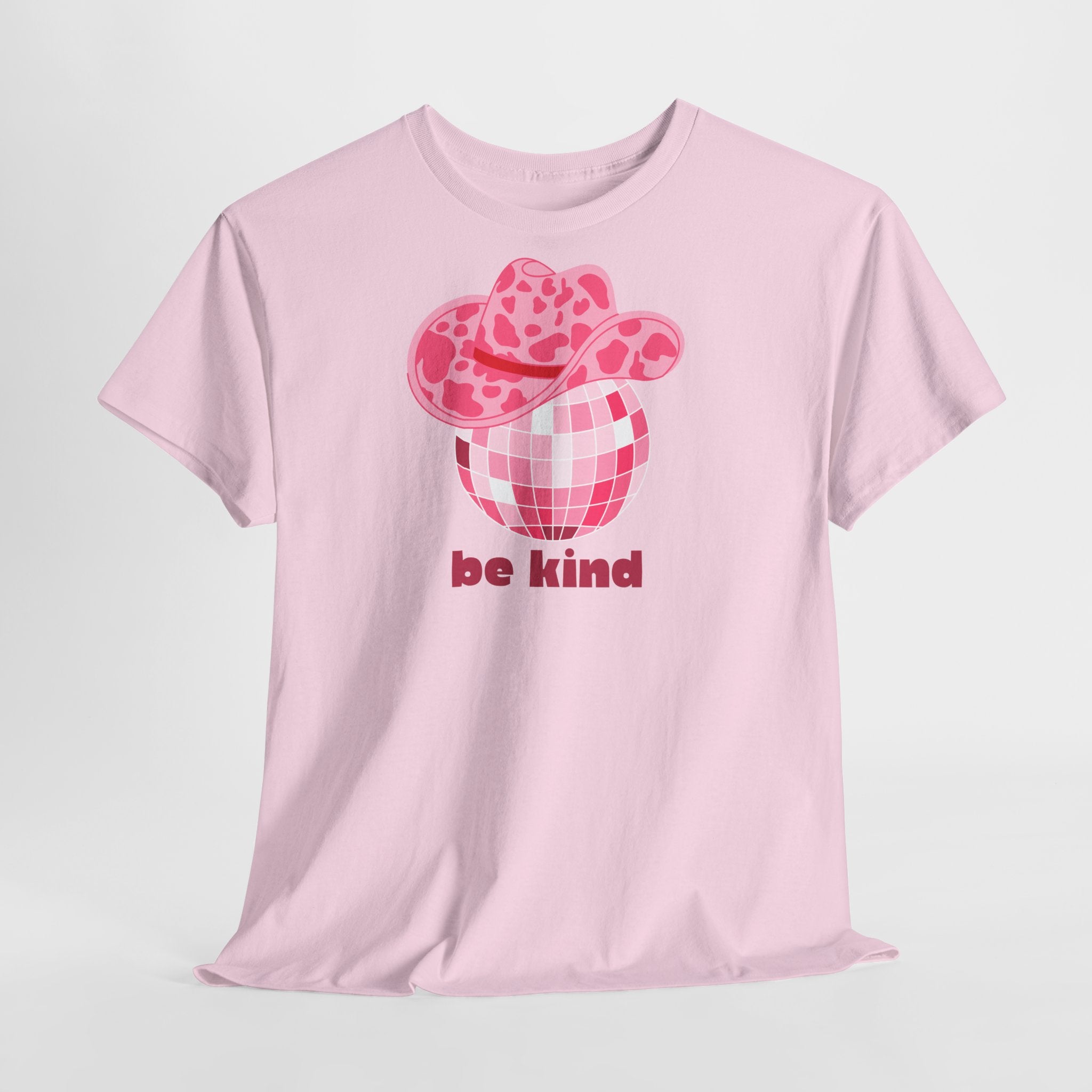 Be Kind Pink Disco Cowgirl T-Shirt - Heat Mess
