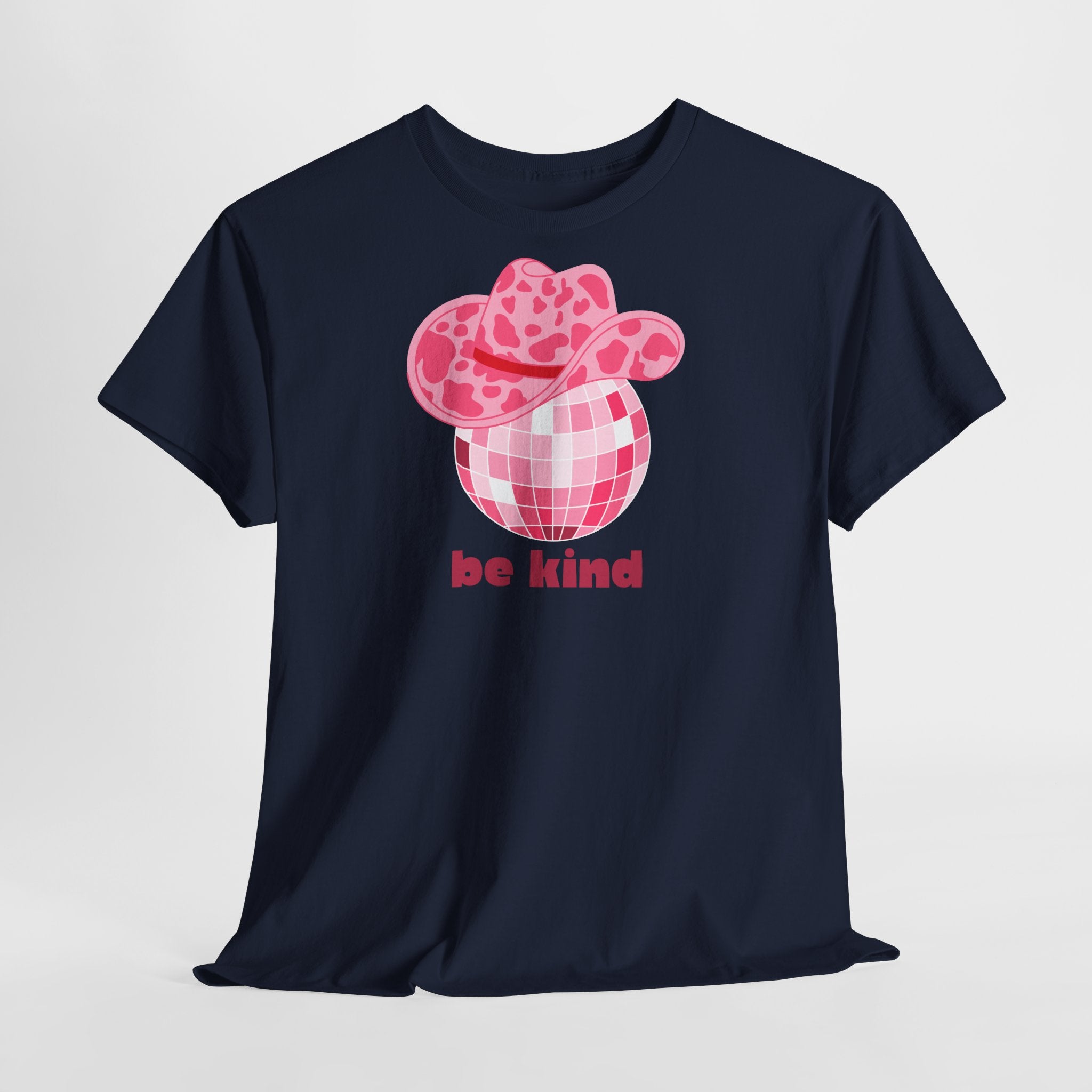 Be Kind Pink Disco Cowgirl T-Shirt - Heat Mess