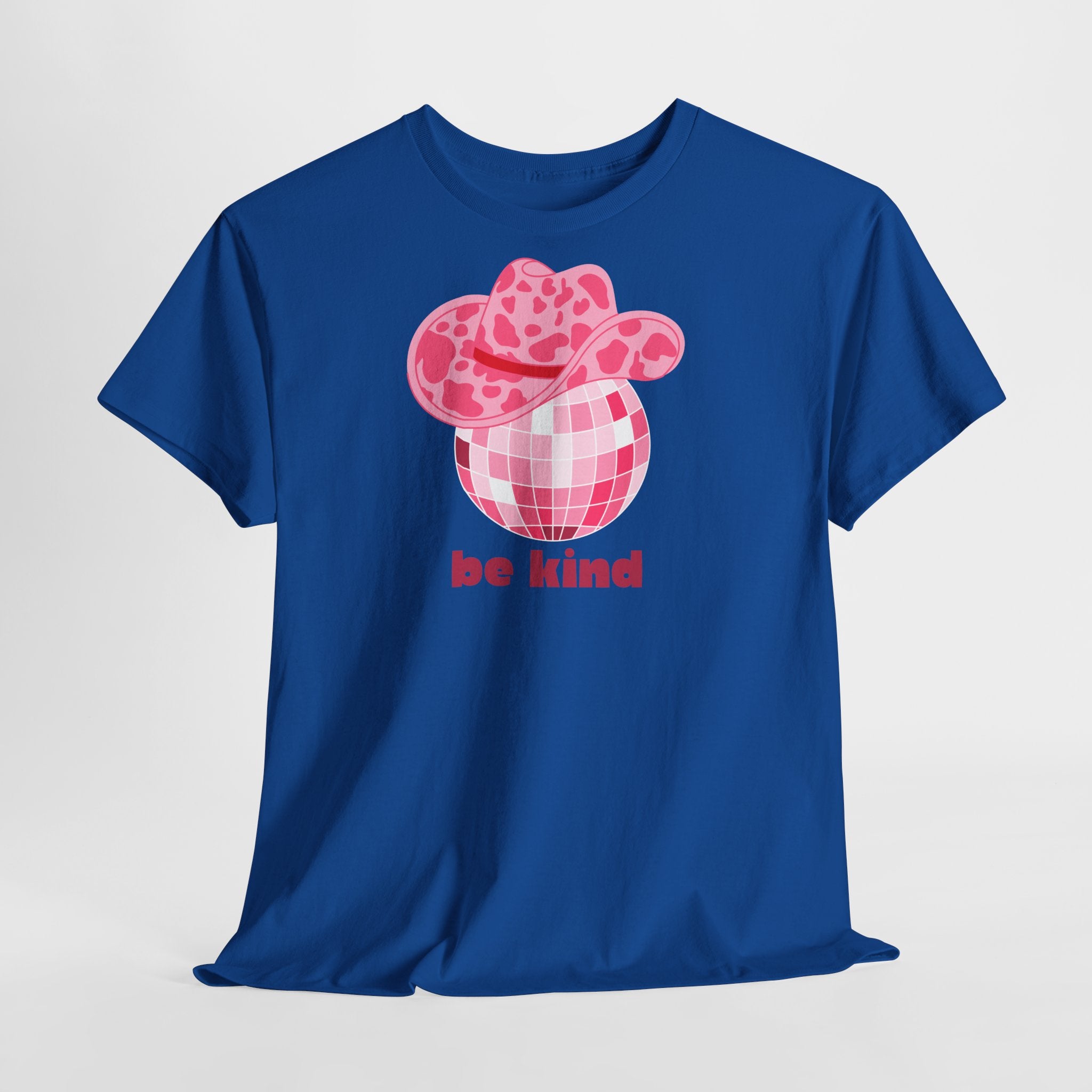 Be Kind Pink Disco Cowgirl T-Shirt - Heat Mess