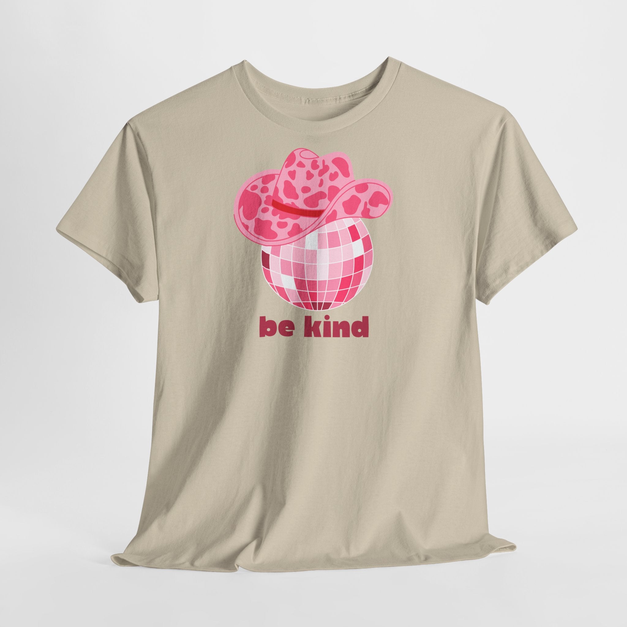 Be Kind Pink Disco Cowgirl T-Shirt - Heat Mess