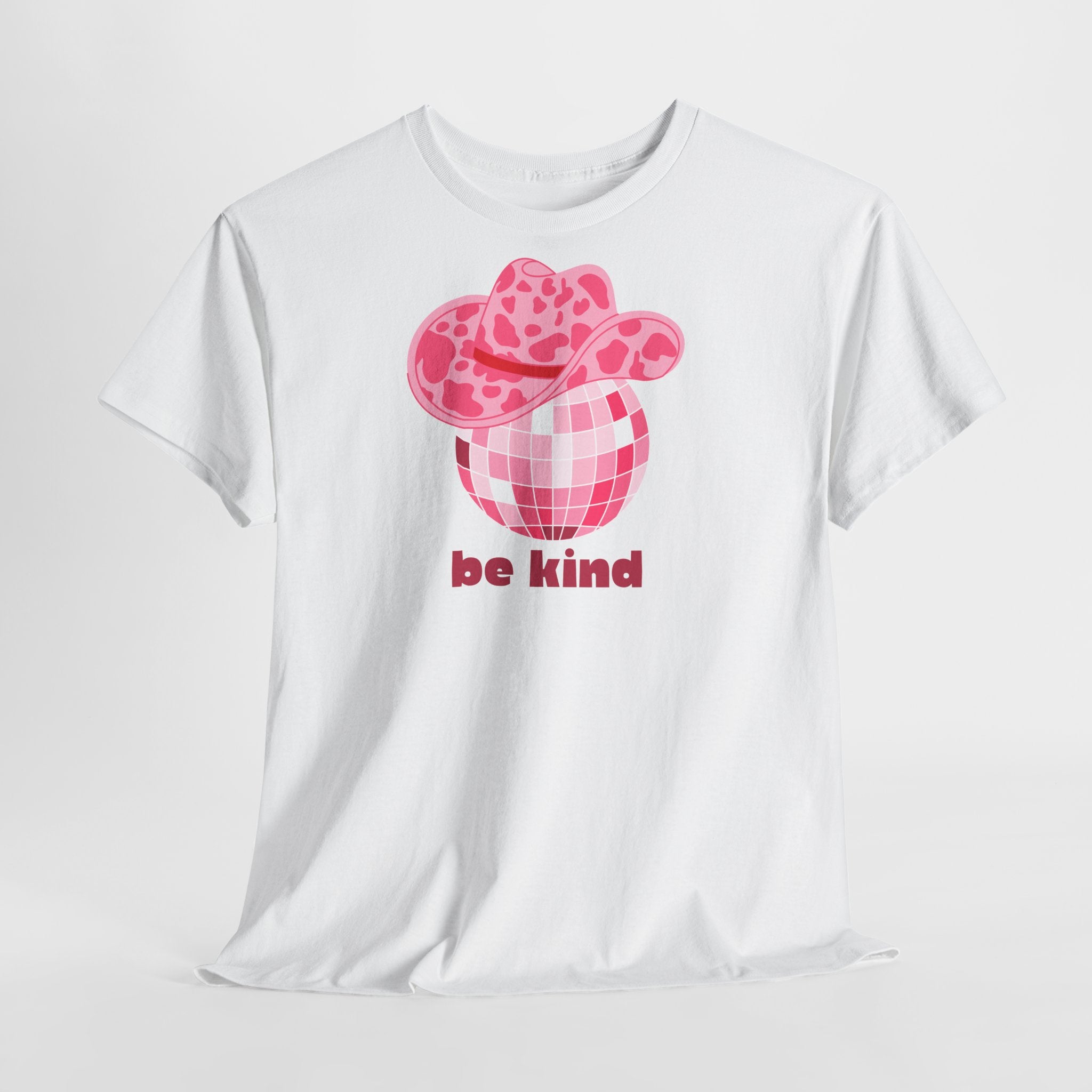 Be Kind Pink Disco Cowgirl T-Shirt - Heat Mess