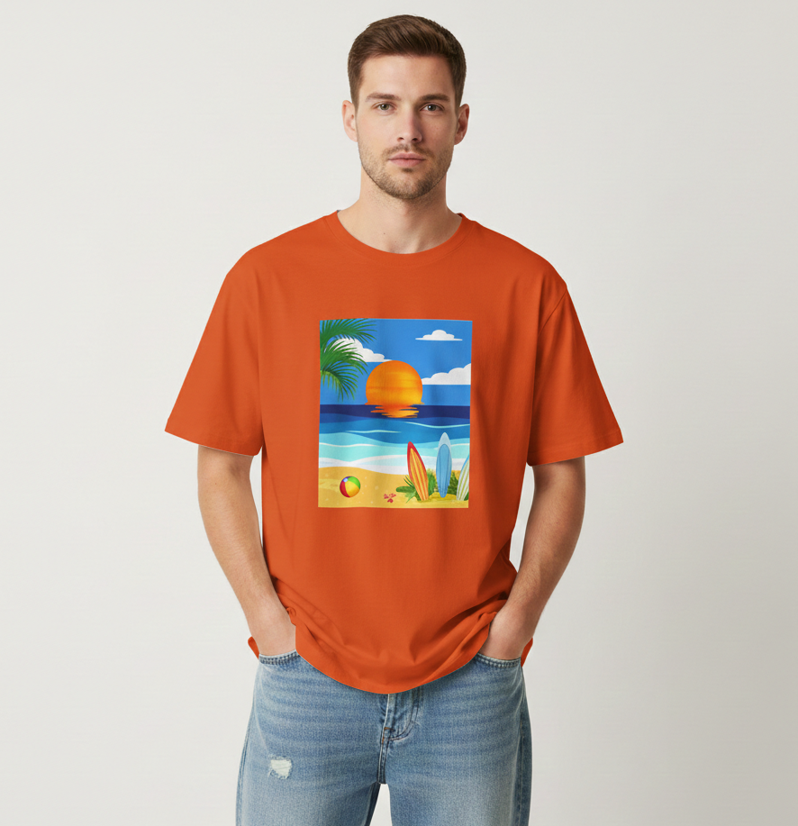 Beach Sunset T-Shirt - Heat Mess