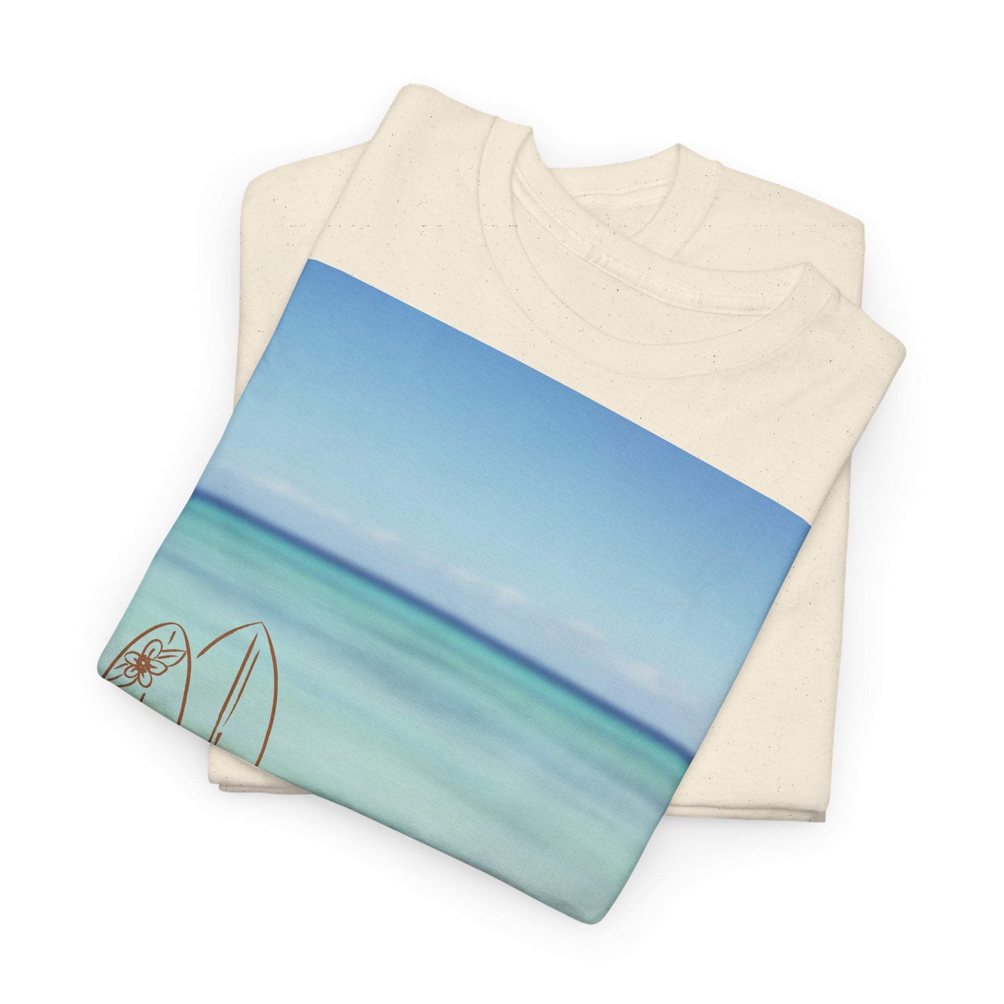 Beach Surfboard T-Shirt - Heat Mess