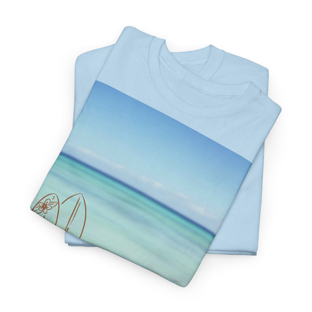 Beach Surfboard T-Shirt - Heat Mess