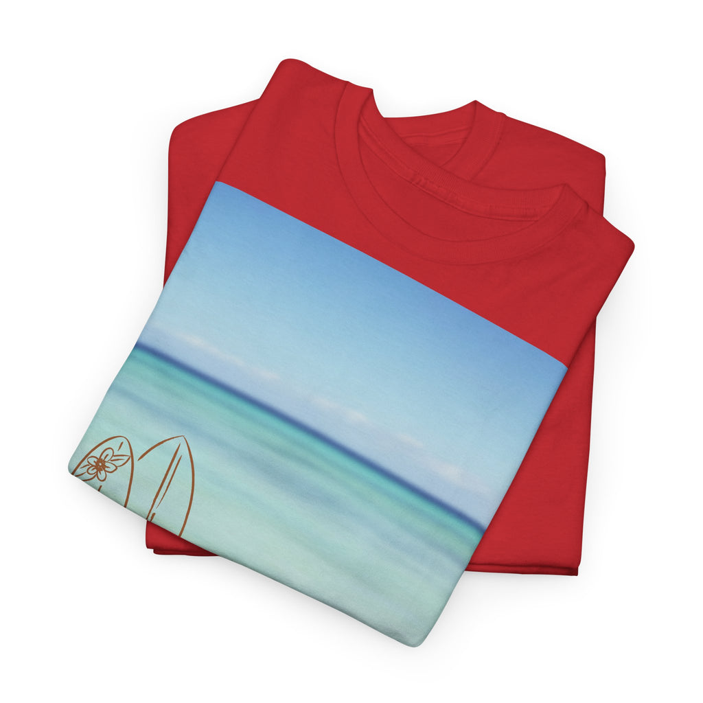 Beach Surfboard T-Shirt - Heat Mess
