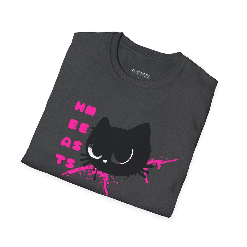 Black Cat T-Shirt - Heat Mess