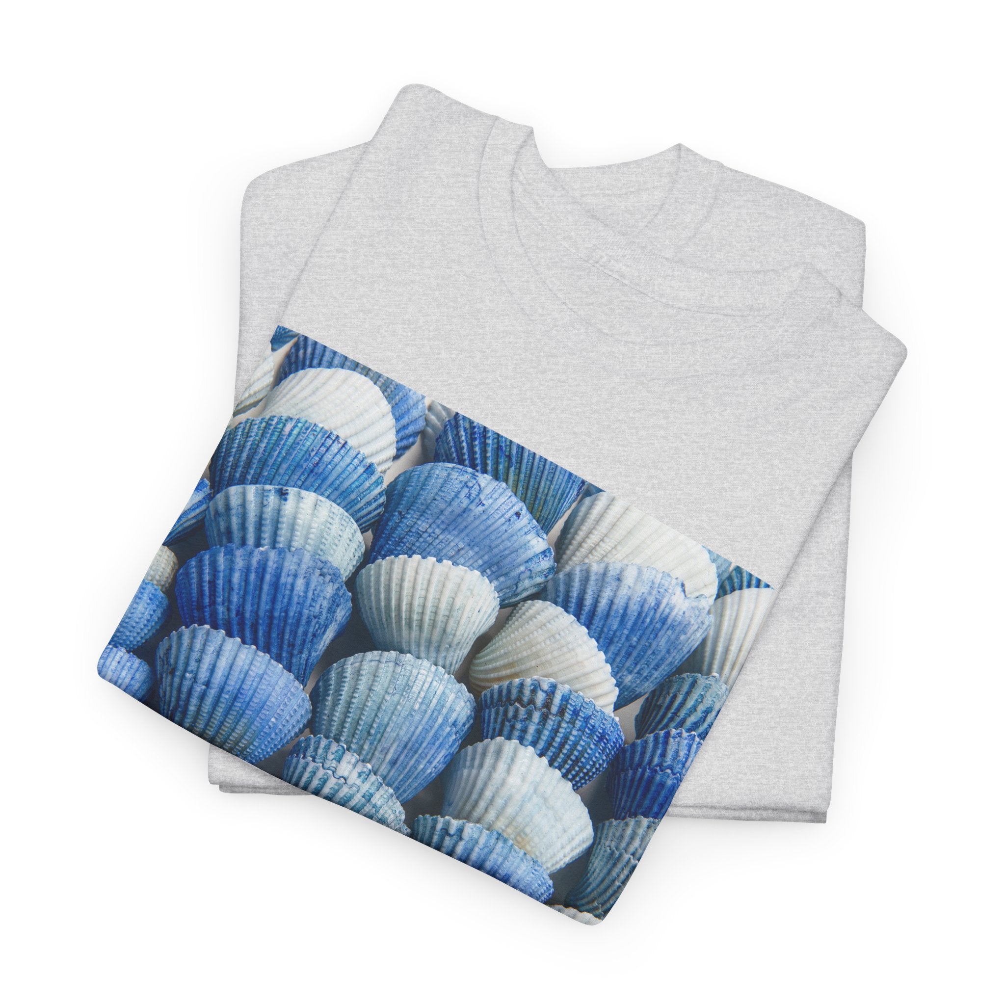 Blue Coastal Shell Graphic T-Shirt - Heat Mess