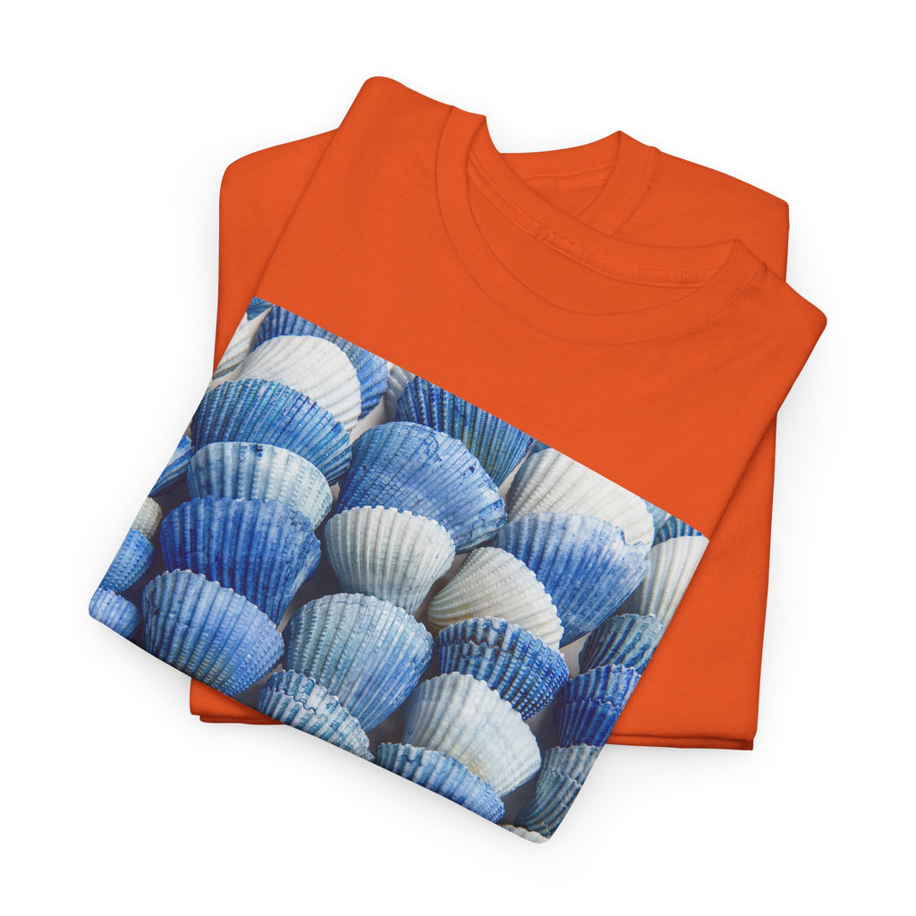 Blue Coastal Shell Graphic T-Shirt - Heat Mess