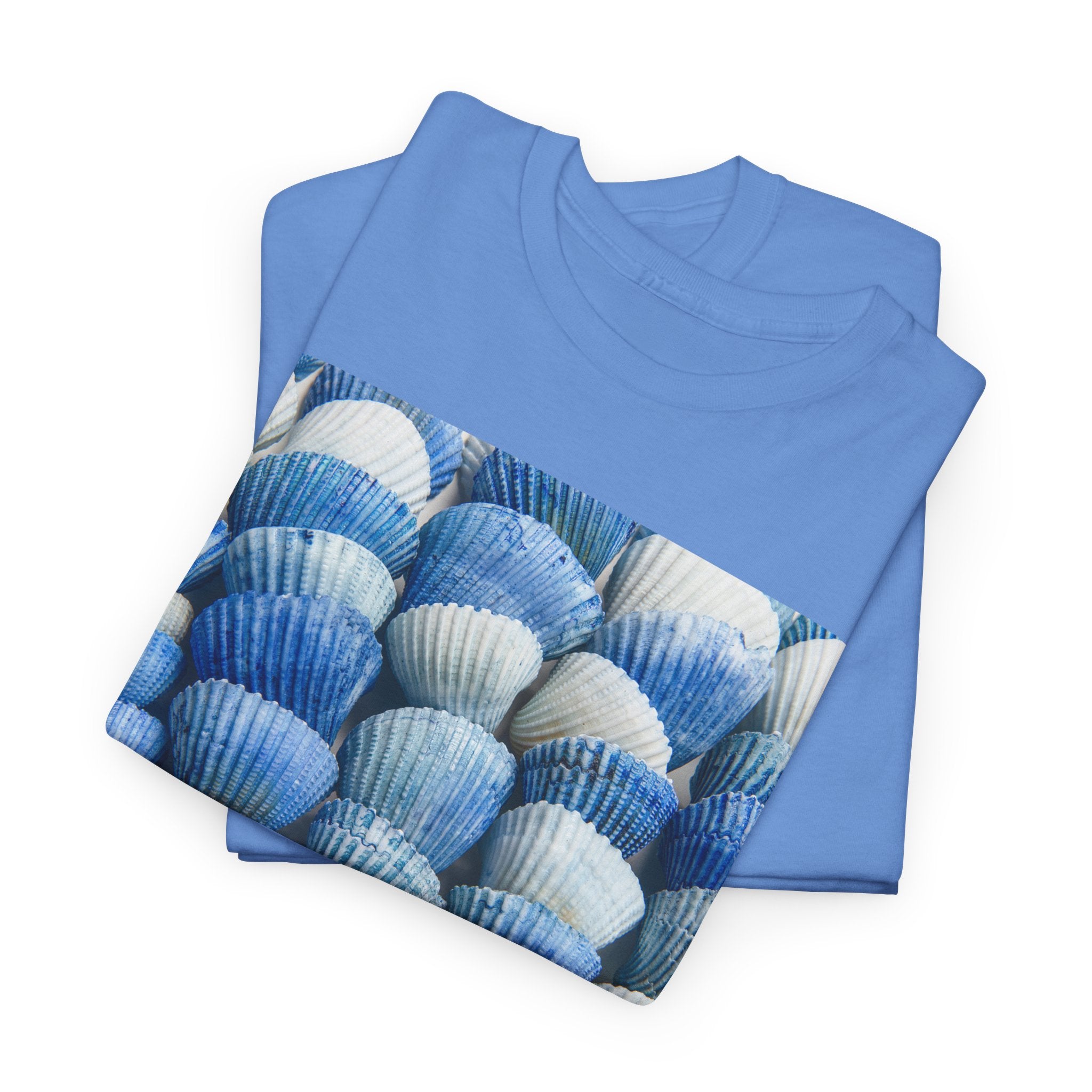 Blue Coastal Shell Graphic T-Shirt - Heat Mess