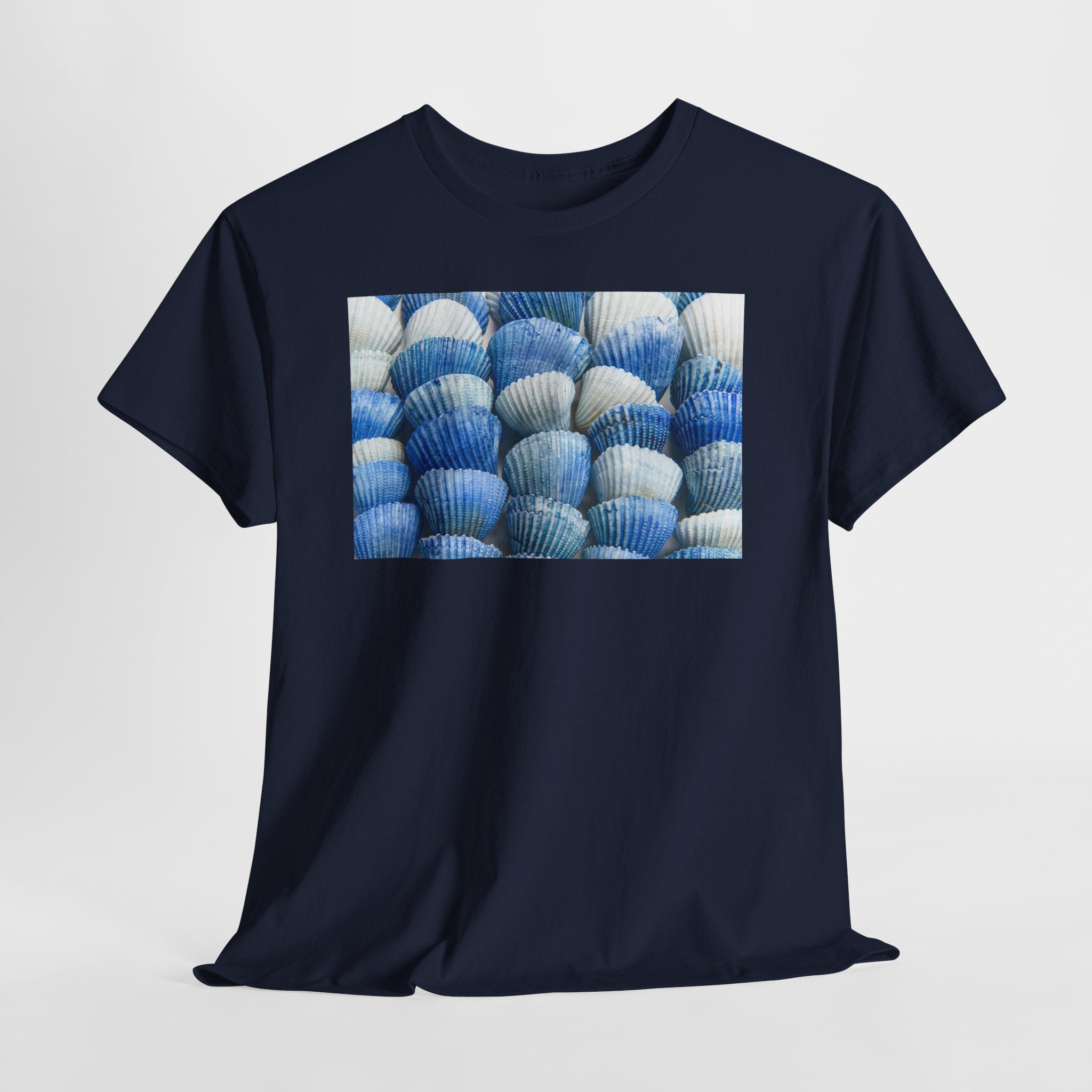 Blue Coastal Shell Graphic T-Shirt - Heat Mess