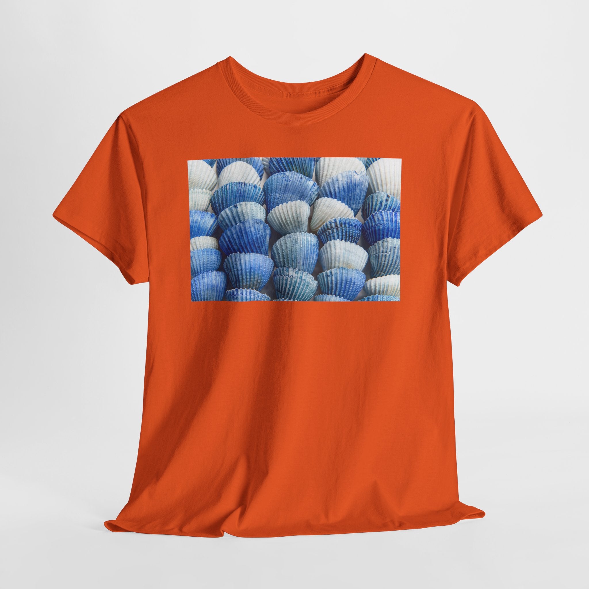 Blue Coastal Shell Graphic T-Shirt - Heat Mess