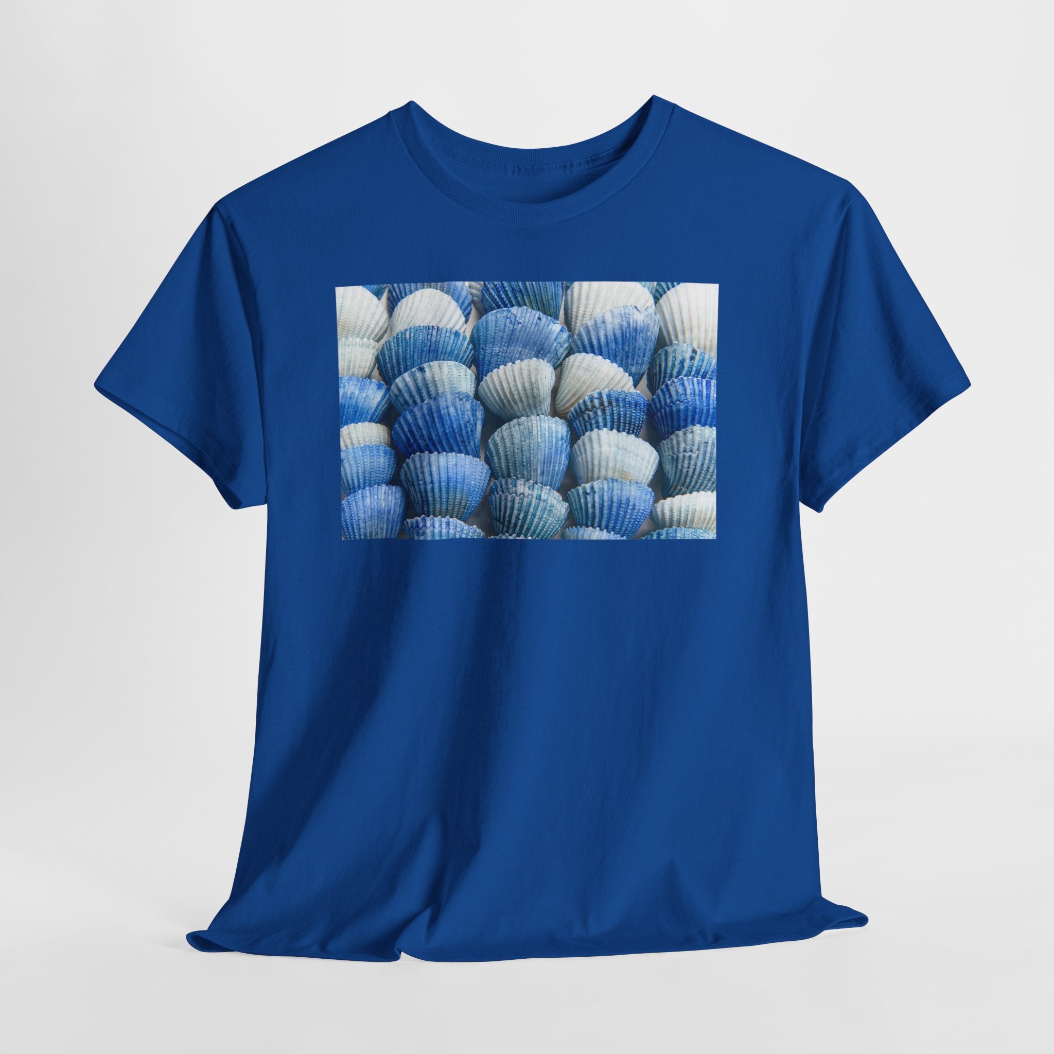 Blue Coastal Shell Graphic T-Shirt - Heat Mess
