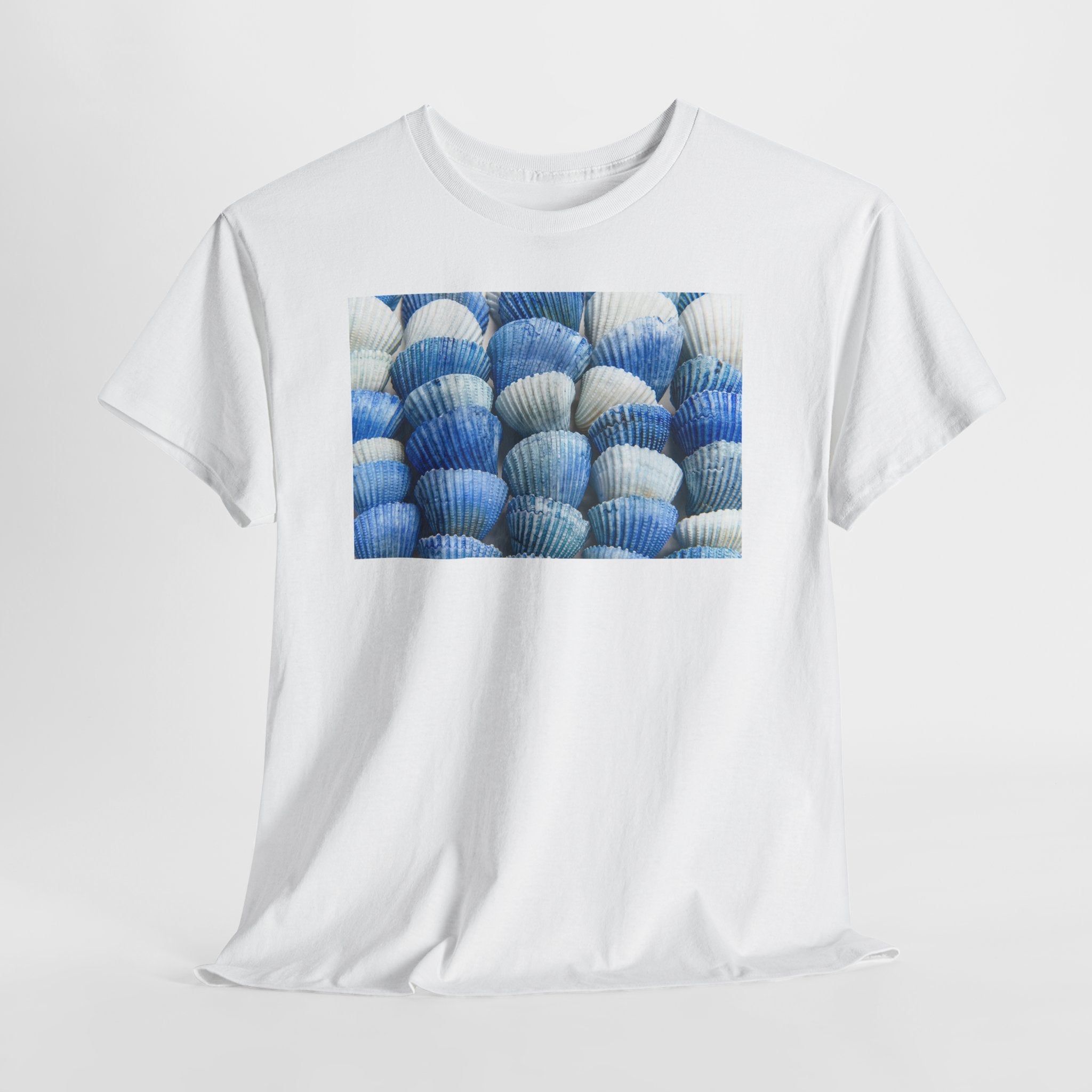 Blue Coastal Shell Graphic T-Shirt - Heat Mess
