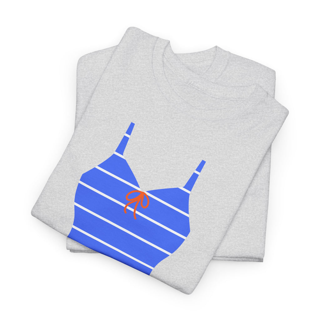 Blue Retro Beach Vibe T-Shirt - Heat Mess